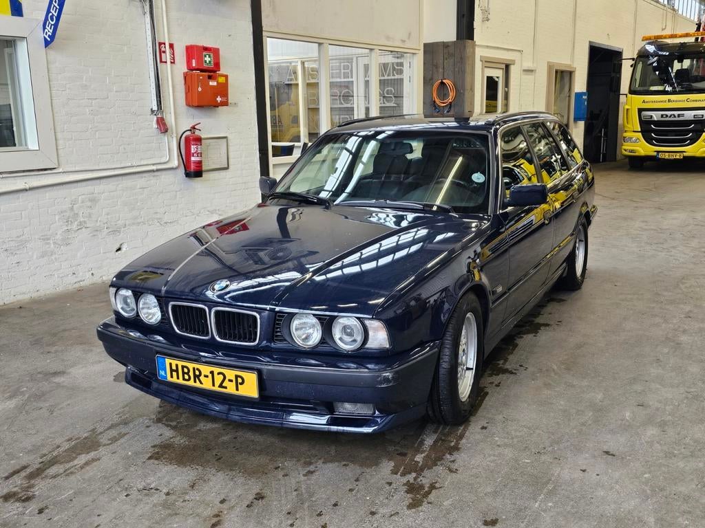 BMW 540i touring 1994 Blauw E34 V8 bmw e34, Auto's, Automaat, Achterwielaandrijving, Blauw, Geïmporteerd