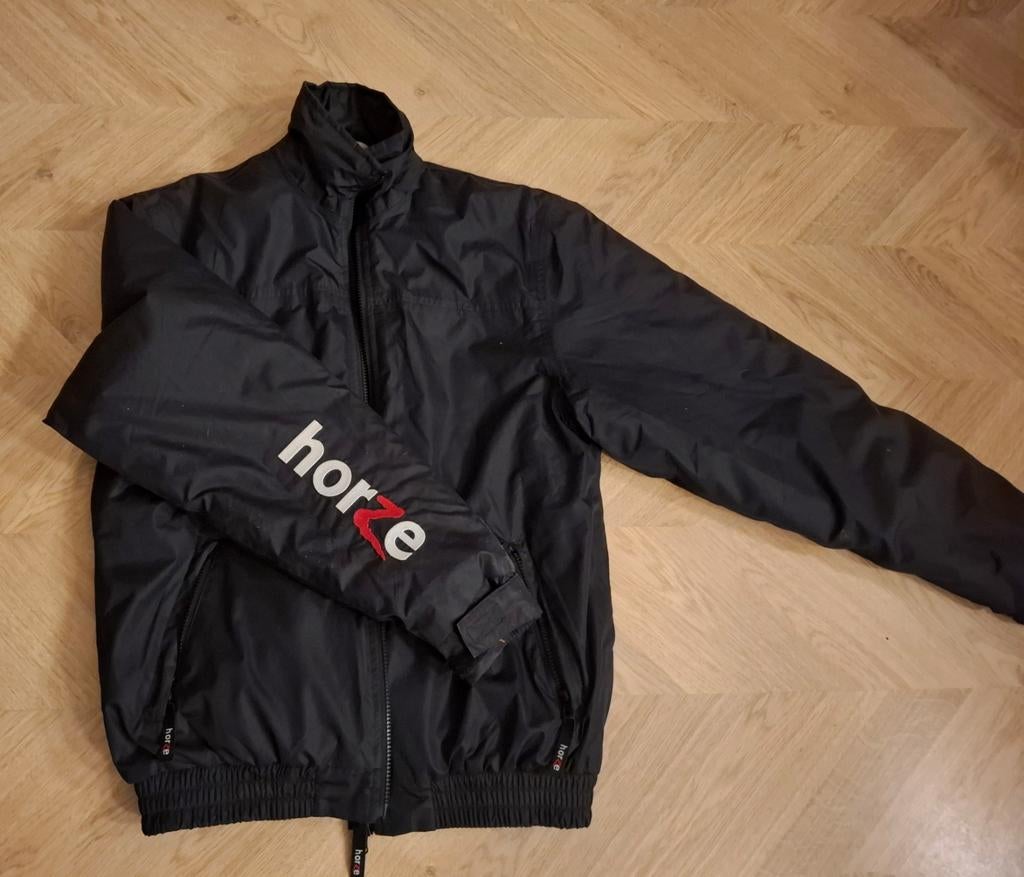 Horze paardrij winterjas - maat S - zgan - zwart, Zwart, Ophalen of Verzenden, Zo goed als nieuw, Overige maten