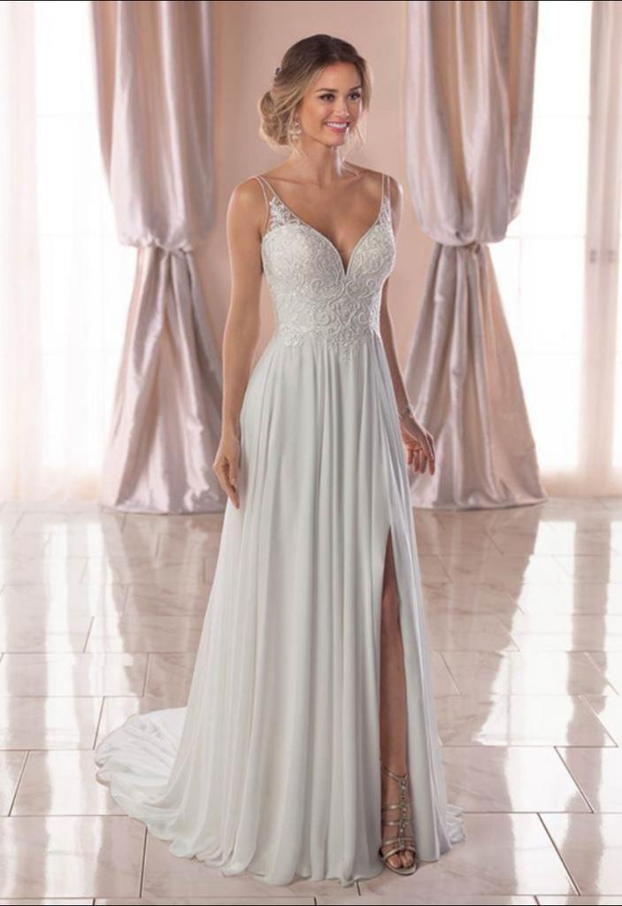 Stella York Bruidsjurk Ivoor maat 38, Trouwjurk, Wit, Ophalen of Verzenden, Zo goed als nieuw