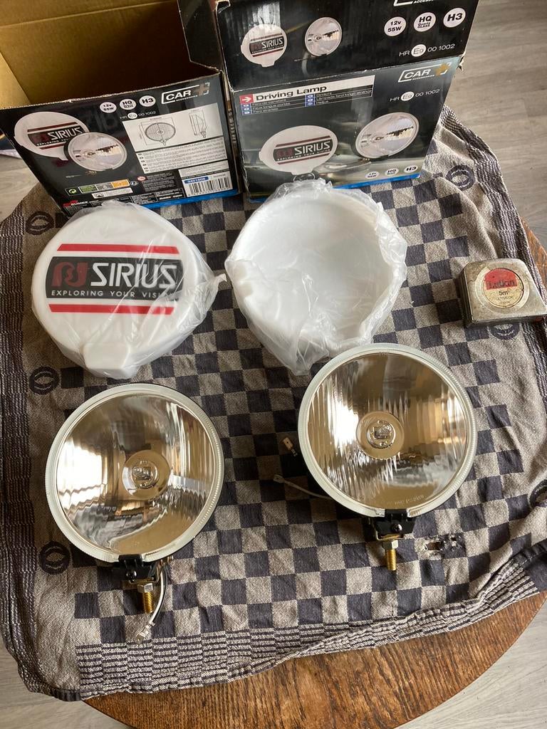 Oldtimer 2 verstralers met covers merk Sirius diameter 16 cm, Ophalen of Verzenden, Nieuw