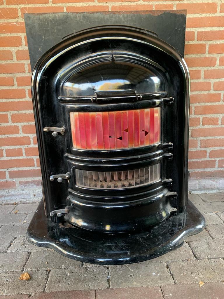 Leuke vintage kolen/hout kachel, Huis en Inrichting, Kachels, Ophalen, Gebruikt, Vrijstaand, Hout