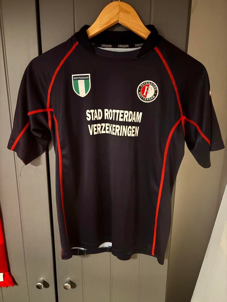Feyenoord shirt 2002/2003 derde tenue, Kappa, Zwart, Ophalen of Verzenden, Zo goed als nieuw