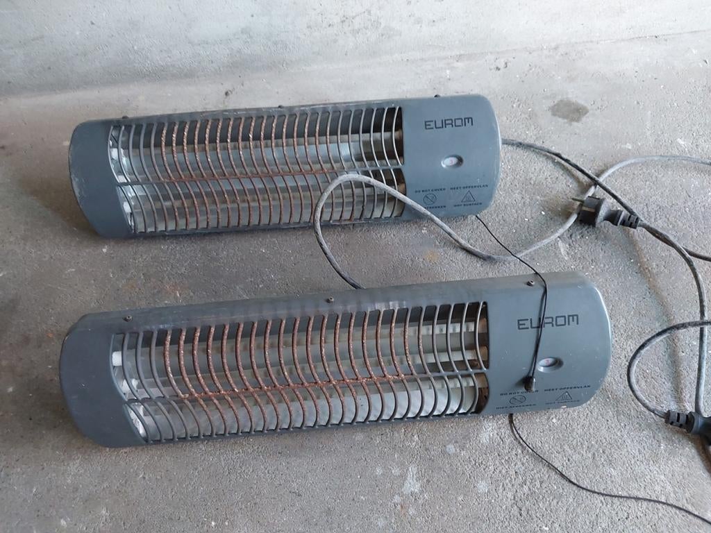 Eurom 1500 Terrasverwarmer, Tuin en Terras, Terrasverwarmers, Gebruikt, Elektrisch, Wand, Ophalen