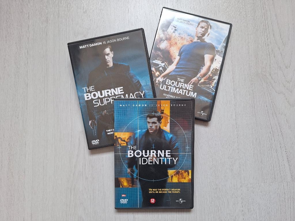 Set van 3 Jason Bourne dvd's, Vanaf 12 jaar, Ophalen of Verzenden, Zo goed als nieuw, Actie