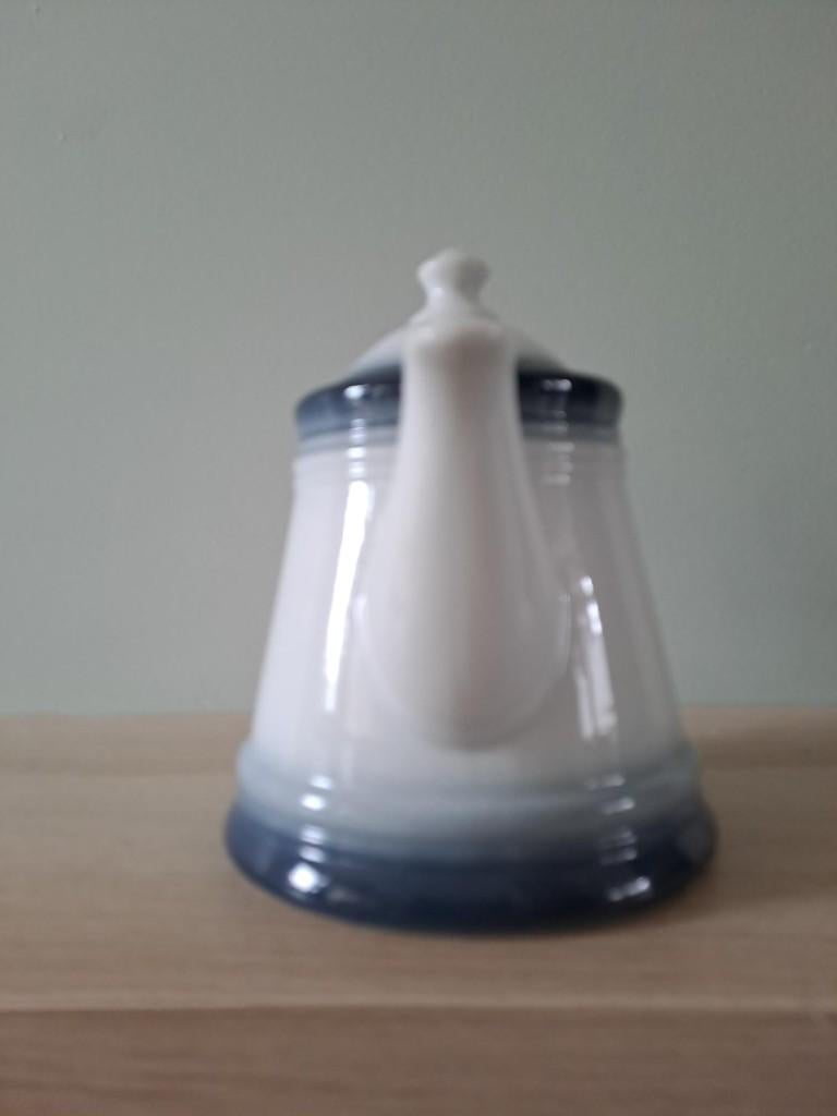 Vintage theepot blauw wit – Kronester Bavaria jaren 70/80, Keramiek, Nvt 2de hands, Overige typen, Nvt 2de hands