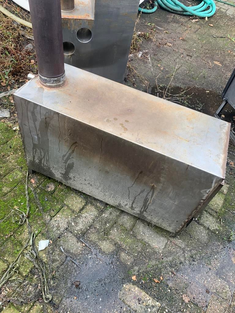 Zwembad houtkachel xxl - verwarming - RVS - gebruikt, Ophalen, 7921ae, Verwarming, Info@fastfair.net