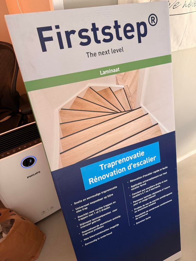 Firststep Traprenovatie Eiken Grijs, Doe-het-zelf en Verbouw, Ophalen, Minder dan 25 mm, Eiken, Overige typen
