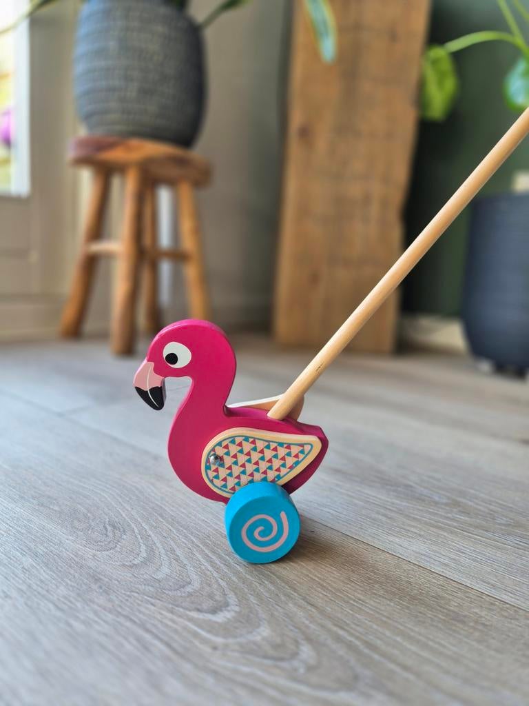 Flamingo duwstok, Ophalen of Verzenden, Jongen of Meisje