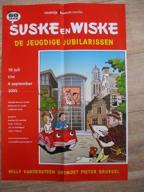 adv10399 suske en wiske poster 5, Verzamelen, Ophalen, Suske en Wiske, Gebruikt, Plaatje, Poster of Sticker
