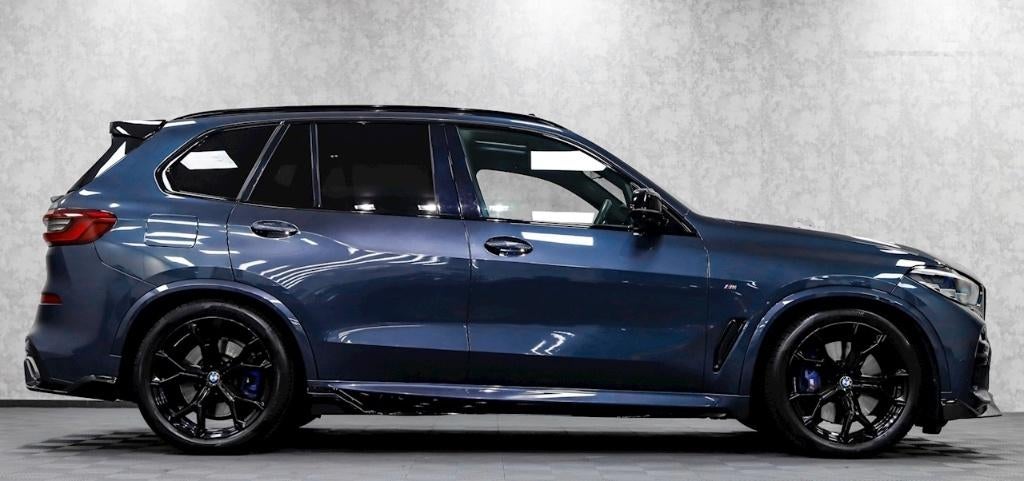 Originele 21 inch BMW 741M velgen winterbanden X5 X6 g05 g06, Gebruikt, 275 mm, Banden en Velgen, Germany