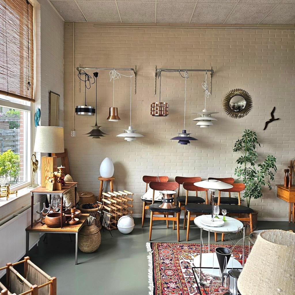 Ophangklare Vintage design Lampen Scandinavisch Deens, Vintage design, Ophalen of Verzenden, Zo goed als nieuw, X