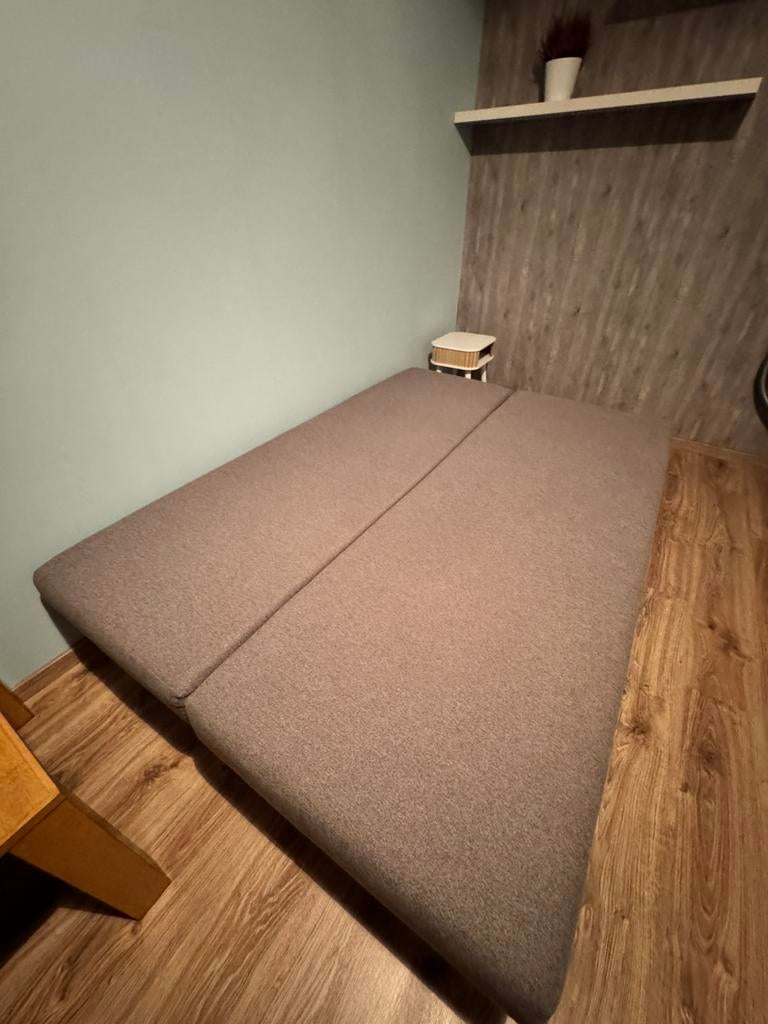 Bed, Ophalen, Gebruikt, 190 cm of minder, Twijfelaar