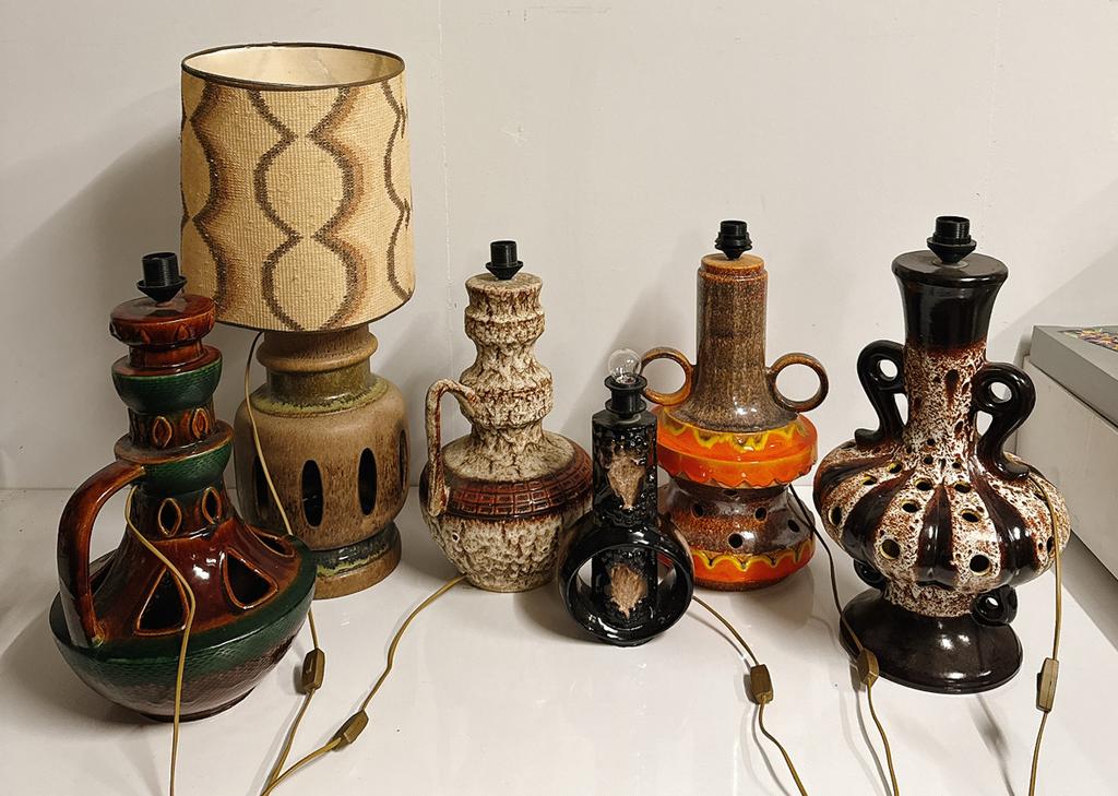 Vintage fat lava vloerlamp west germany lamp, Huis en Inrichting, Ophalen, Minder dan 100 cm