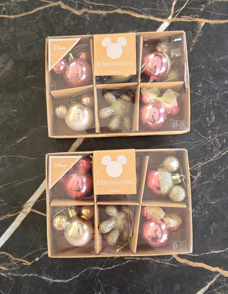 Disney kerstballen kerstbal Mickey Minnie Mouse NIEUW, Ophalen of Verzenden, Mickey Mouse, Nieuw