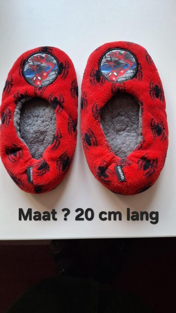 Spiderman Kinderslofjes - Zool 20 cm, Slofjes, Gebruikt, Ophalen of Verzenden, Marvel