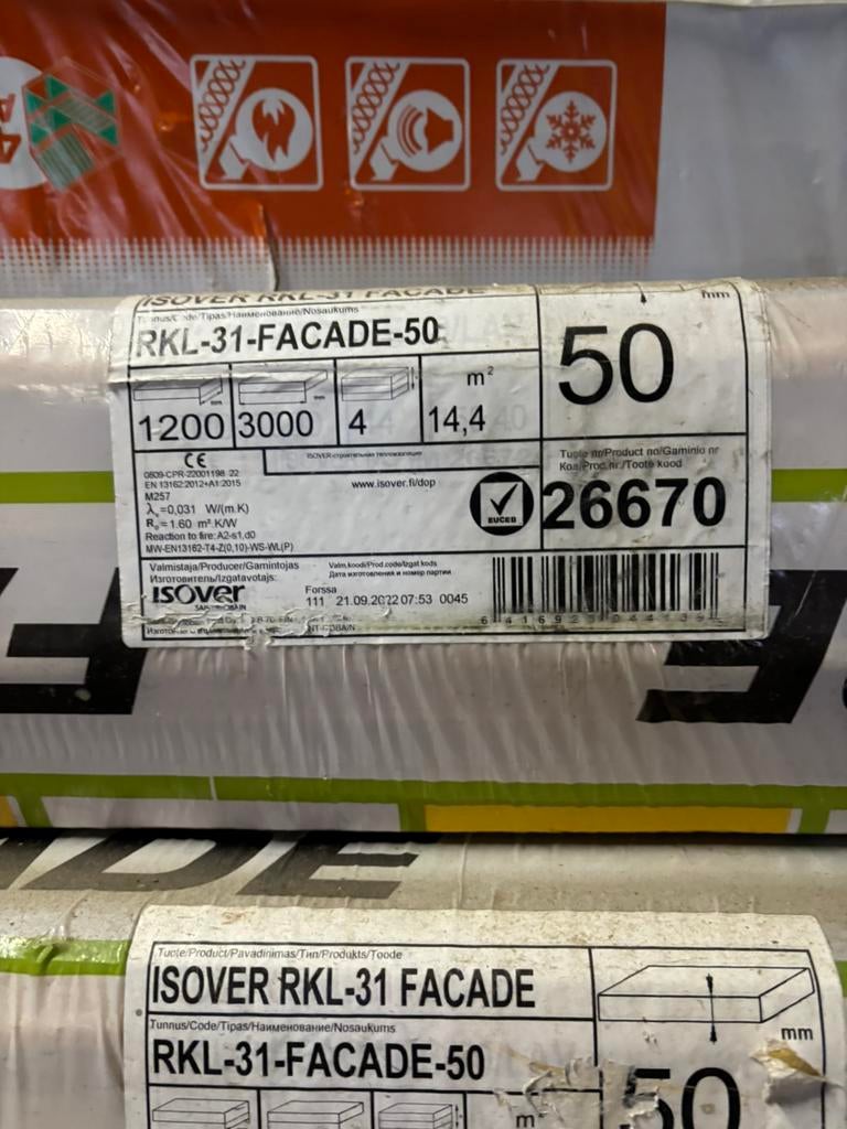 Isolatie 50mm dik, Ophalen, Dakisolatie, 4 tot 8 cm, Nieuw