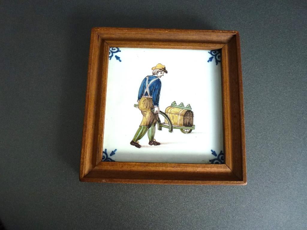 Koninklijke Tichelaar, Makkum. Polychrome tegel beroepen, Antiek en Kunst, Ophalen of Verzenden