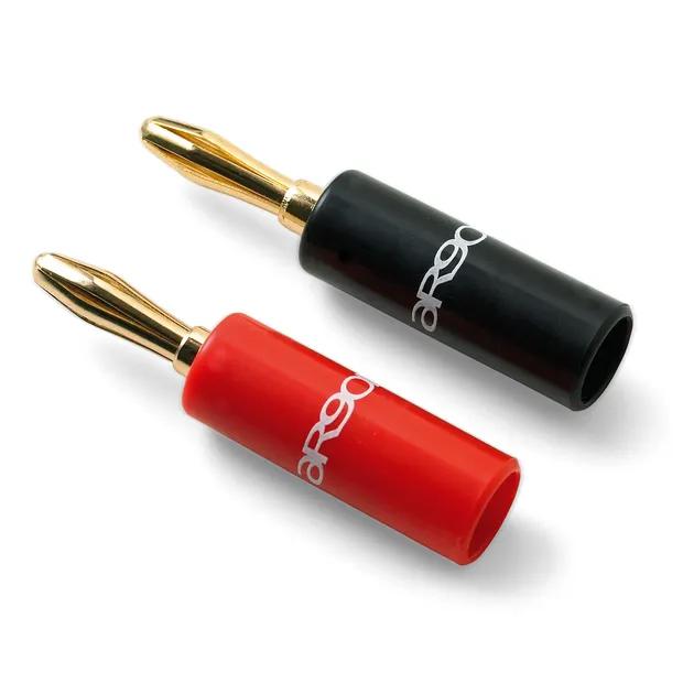 Argon Bananastekkers + audio kabels, Ophalen, Zo goed als nieuw, Minder dan 2 meter, Luidsprekerkabel