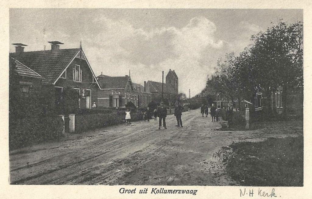Ansichtkaart: Kollumerzwaag, Verzamelen, Ansichtkaarten | Nederland, Gelopen, Friesland, Voor 1920, Verzenden