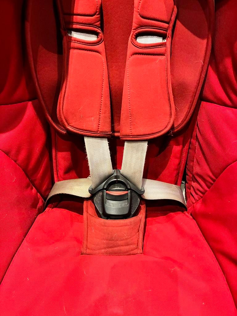 Britax Römer autostoel King II - Rood, Kinderen en Baby's, Autostoeltjes, Zo goed als nieuw, Romer, 9 t/m 18 kg, Autogordel, Ophalen