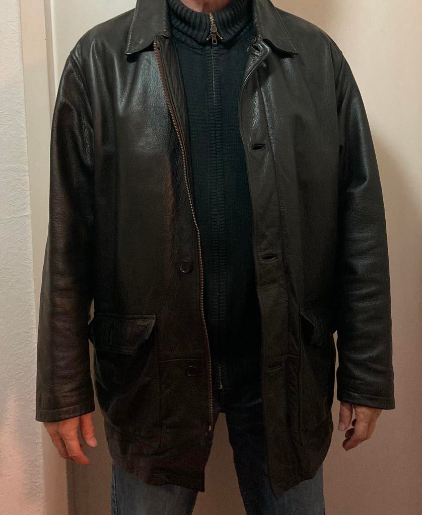 Leren jas McGregor, Maat 52/54 (L), Bruin, McGregor, Ophalen of Verzenden