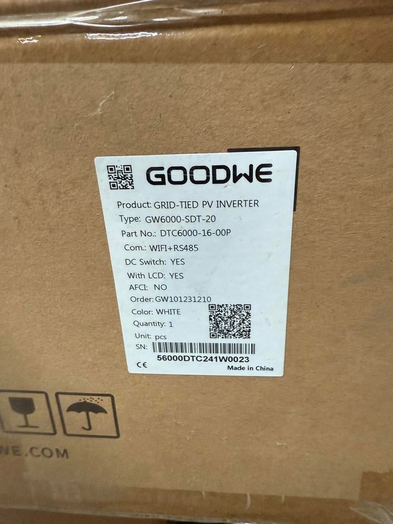 Goodwe Omvormer - Nieuwstaat, Ophalen of Verzenden, Nieuw, Overige typen, 200 wattpiek of meer