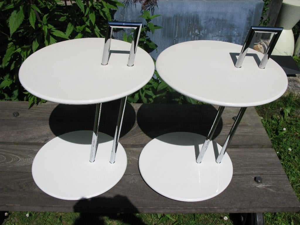 EILEEN GRAY CLASSICON OCCASIONAL TABLE 2X WIT, Ophalen