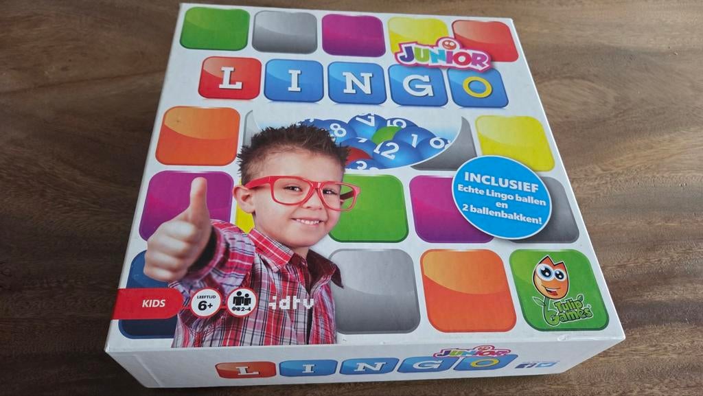 Lingo Junior - Leuk en leerzaam spel!, Hobby en Vrije tijd, Een of twee spelers, Ophalen, Zo goed als nieuw, Idury