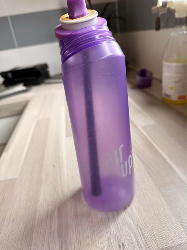 Zgan paarse air up fles, Sport en Fitness, Bidons, Ophalen of Verzenden, Zo goed als nieuw
