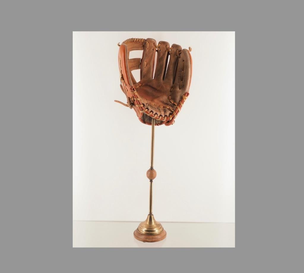 Vintage Rawlings BG1200 Honkbalhandschoen op display, Ophalen of Verzenden, Gebruikt, Honkbal, Handschoen