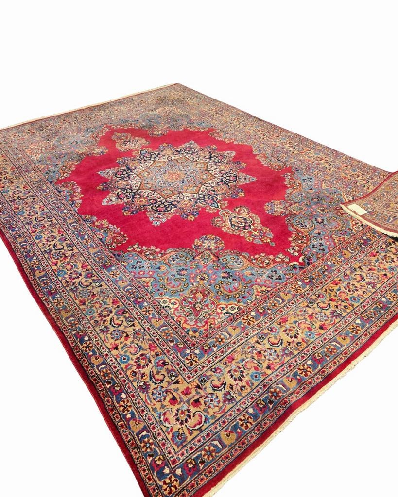 Groot Perzisch tapijt mashad 340x240 wollen vloerkleed iran, 1185VB, Info@rugsandcarpets.nl, De handelmaatschappij, 200 cm of meer