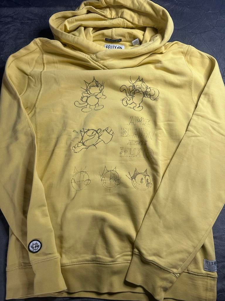 Felix the Cat Hoodie - Geel, Ophalen of Verzenden, Zo goed als nieuw, Overige maten, Geel