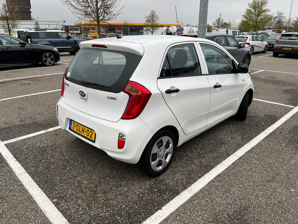 Kia Picanto 1.0 Cvvt 5-DRS 2013 Wit, Auto's, Voorwielaandrijving, USB, 400 kg, Wit