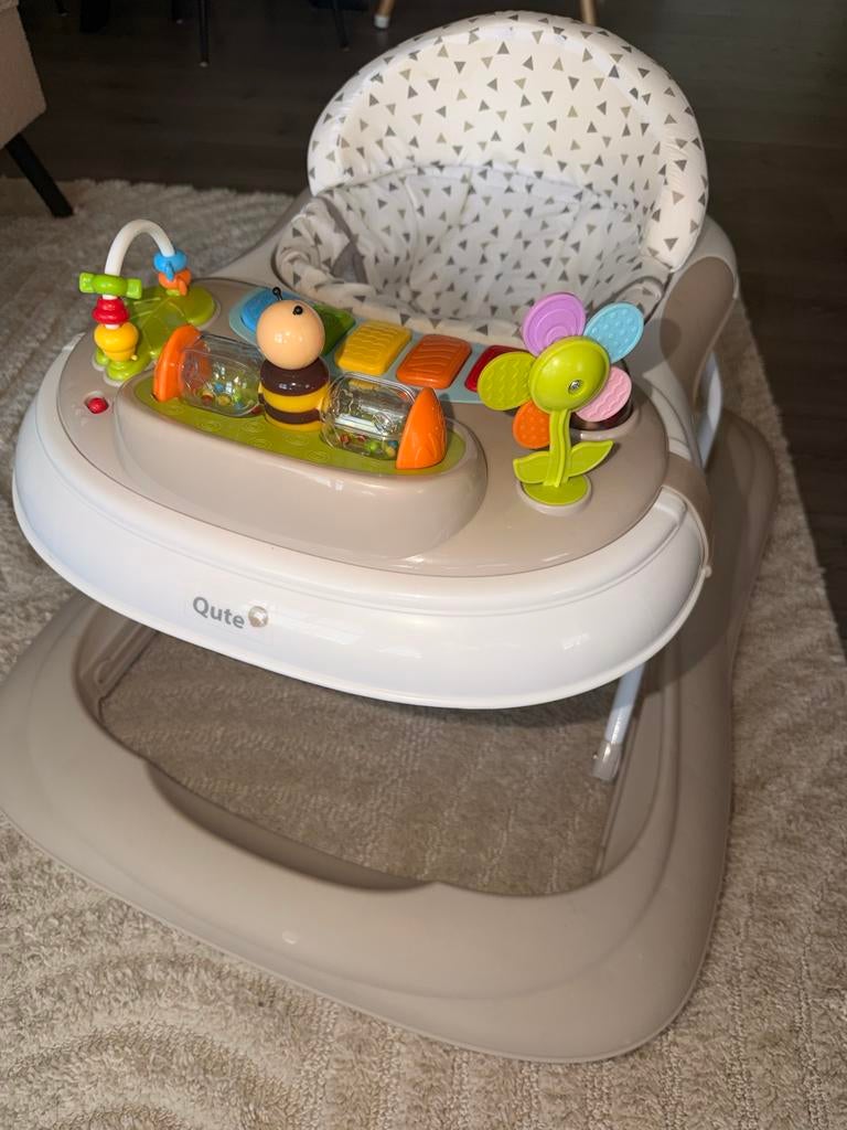 Qute Q-Cooper Baby Loopstoel met Speelblad, Ophalen of Verzenden, Gebruikt, Overige typen, Met geluid