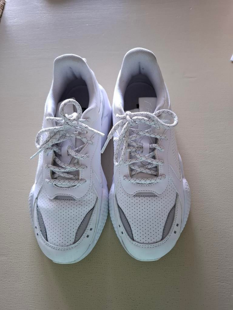 Puma RS-X - wit leer - 39, Puma, Wit, Ophalen of Verzenden, Sneakers of Gympen