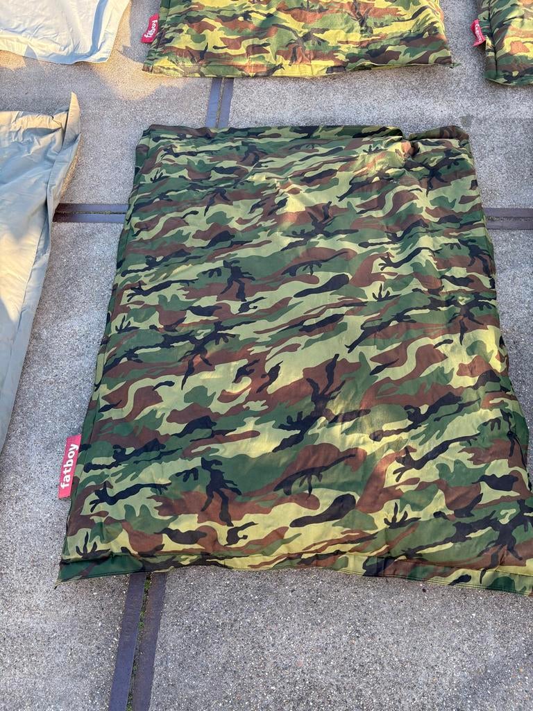 Fatboy zitzakken camouflage, Ophalen, Gebruikt, Groen, Zitzak