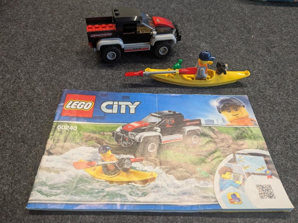 Lego City 60240 Kajak Avontuur Set met Instructies, Compleet, Lego, Ophalen of Verzenden, Complete set