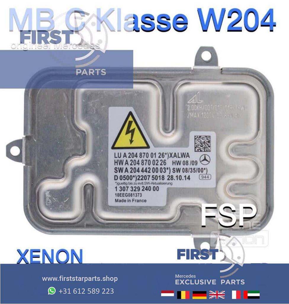 W204 koplamp module A2048700326 Xenon Starter Mercedes C kla, Gebruikt, -, Ophalen of Verzenden, -