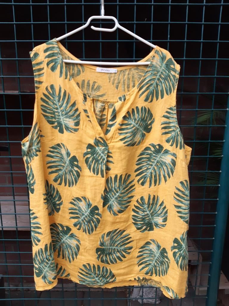 Linnen tuniek / top geel XL nieuw Paprika, Ophalen of Verzenden, Nieuw, Geel, Blouse of Tuniek