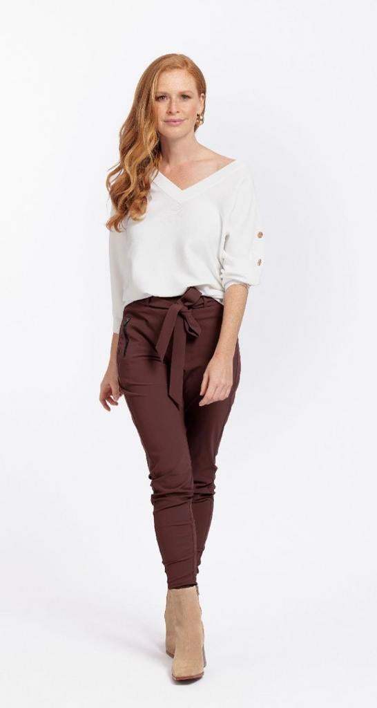 Studio Anneloes Margot travelbroek bruin/chesnut, Bruin, Verzenden, Maat 46/48 (XL) of groter, Zo goed als nieuw