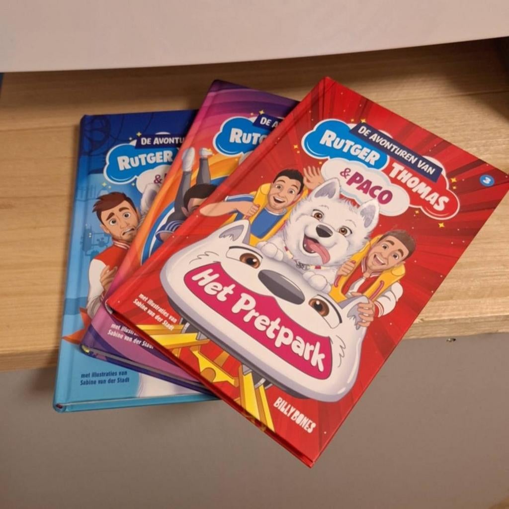 De Avonturen van Rutger, Thomas & Paco - Het Pretpark, Ophalen of Verzenden, Zo goed als nieuw, Rutger Vink; Thomas van Grinsven