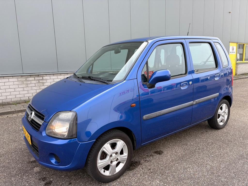 Opel Agila 1.2-16V Maxx AIRCO, Voorwielaandrijving, Stof, 4 cilinders, Blauw