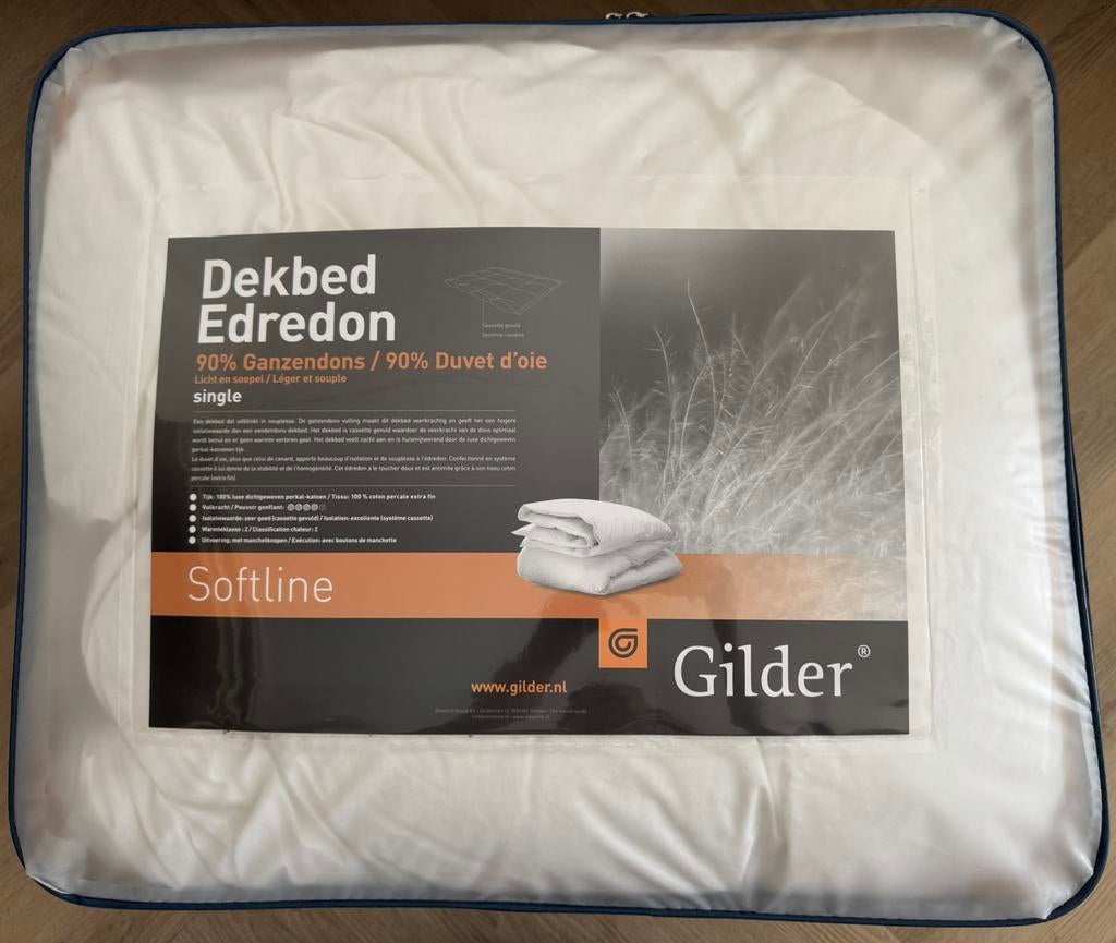 Tweepersoons dekbed Ganzendons 220x240, Wit, Tweepersoons, Ophalen of Verzenden, Deken of Dekbed