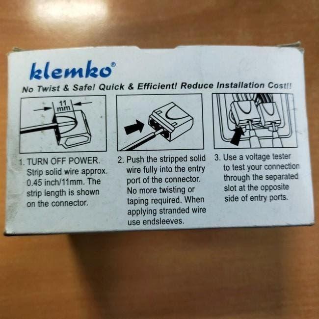 Klemko laslemmen LK-2.5-5V-GR - 100 pcs  Nieuw doosje, Ophalen of Verzenden, Nieuw