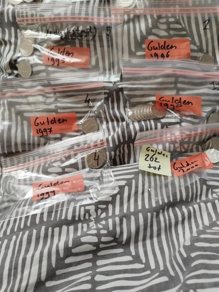 262 gulden guldens gesorteerd diverse jaartallen, Postzegels en Munten, Munten | Nederland, Ophalen, Koningin Juliana, 1 gulden