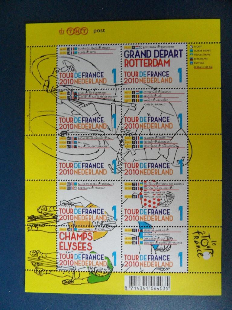 Postzegelvel Tour de France *** met korting ***, Postzegels en Munten, Postzegels | Nederland, Ophalen of Verzenden, Postfris