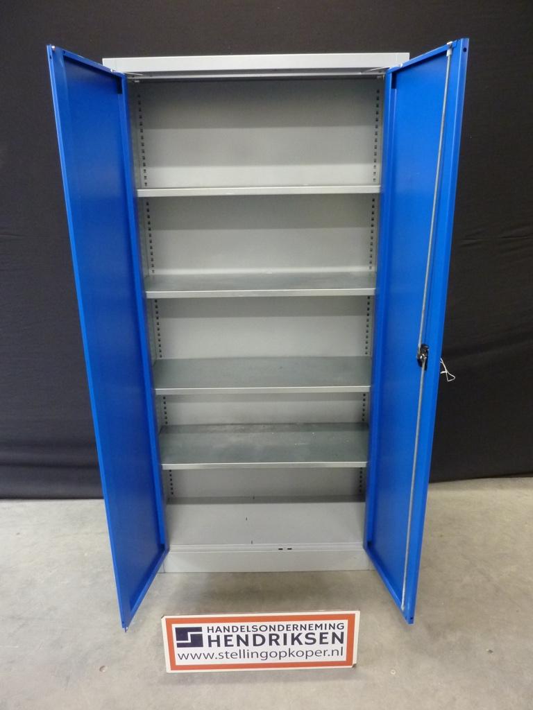 Nette werkplaatskast / stalen draaideurkast 95x40x195cm, Gebruikt, Handelsonderneming Hendriksen, Ophalen of Verzenden, Munstermanstraat 6 - Hal 3 - Silvolde