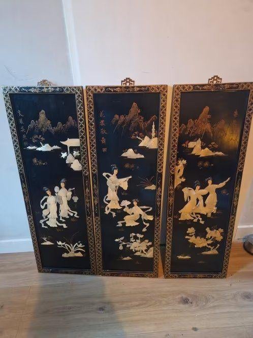 Unieke Vintage Chinese luiken, Ophalen, Gebruikt