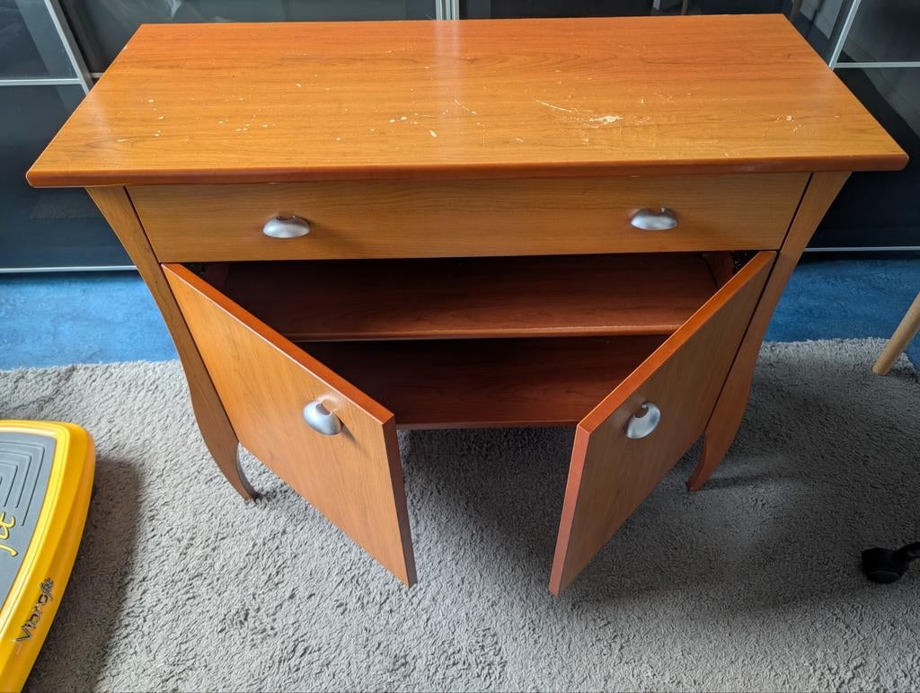 TEAB 2 Luxe Kersenhouten Nachtkasten / Commode – Jaren '9, Huis en Inrichting, Slaapkamer | Nachtkastjes, Ophalen, 65 cm of meer