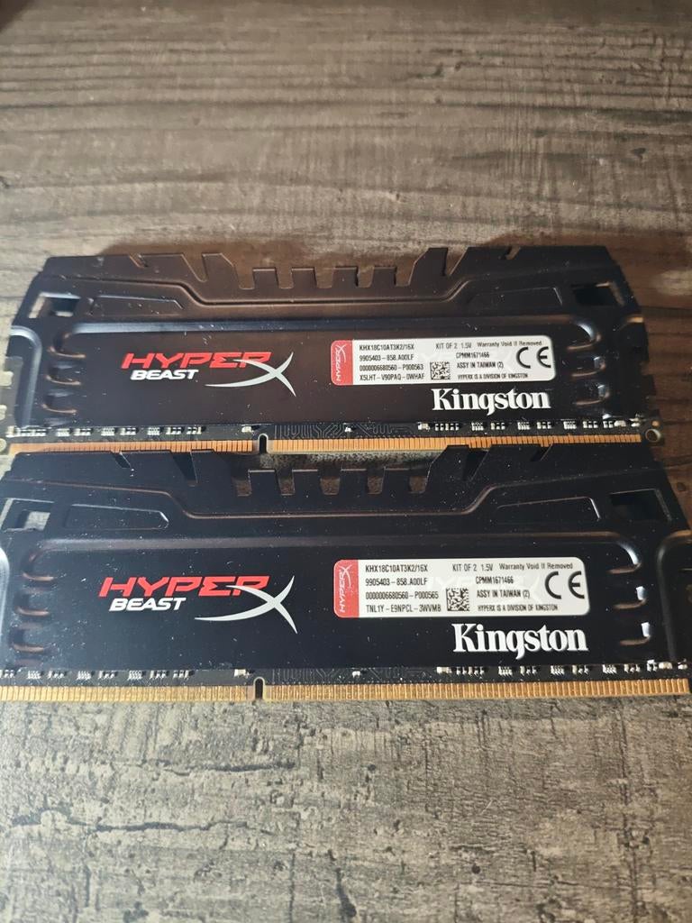 Kingston HyperX Beast 16GB DDR3 RAM, Computers en Software, RAM geheugen, Gebruikt, DDR3, Ophalen of Verzenden, Desktop